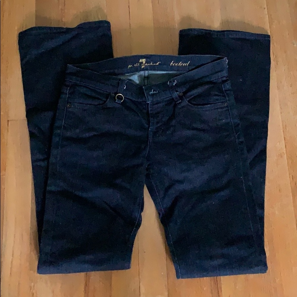 7 for all mankind bootcut dark denim jeans